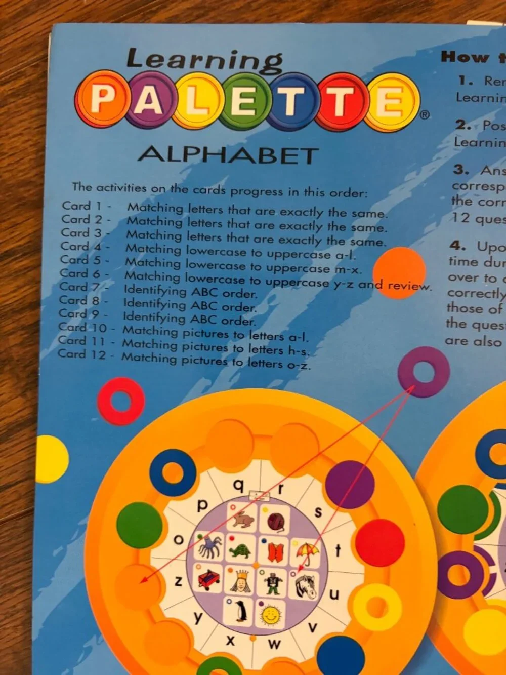 Level 1 Learning Palette Reading Set With 4 Card Packs & 1 Base Set A S4